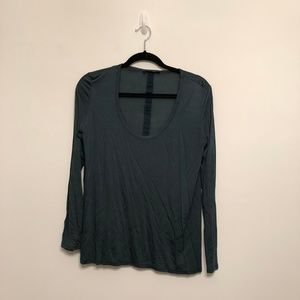 The Row Teal Long Sleeve T-Shirt